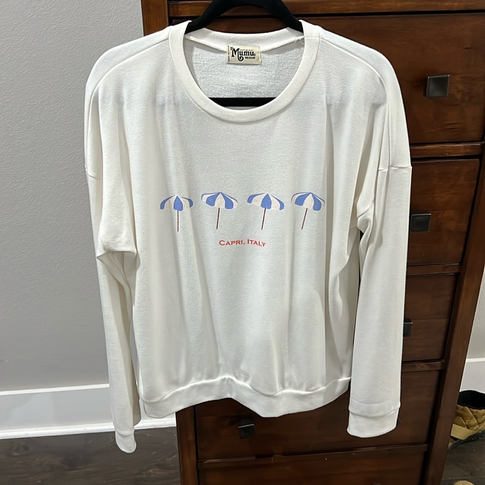 Show me your mumu capri, Italy sweatshirt